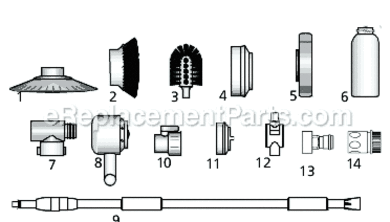Page A Diagram and Parts List for PW7010  Campbell Hausfeld Pressure Washer